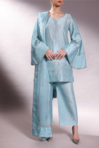 Trendy Armani Silk Culottes Suit With Swarovski Crystal Detailing.