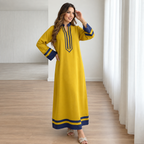 Neon Green Contemporary Long Dress