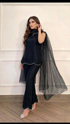 Elegant Two Piece Outfit With Matching Dupatta