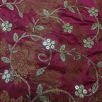 Red Luxury Festive Suit With Zari & Tilla Work