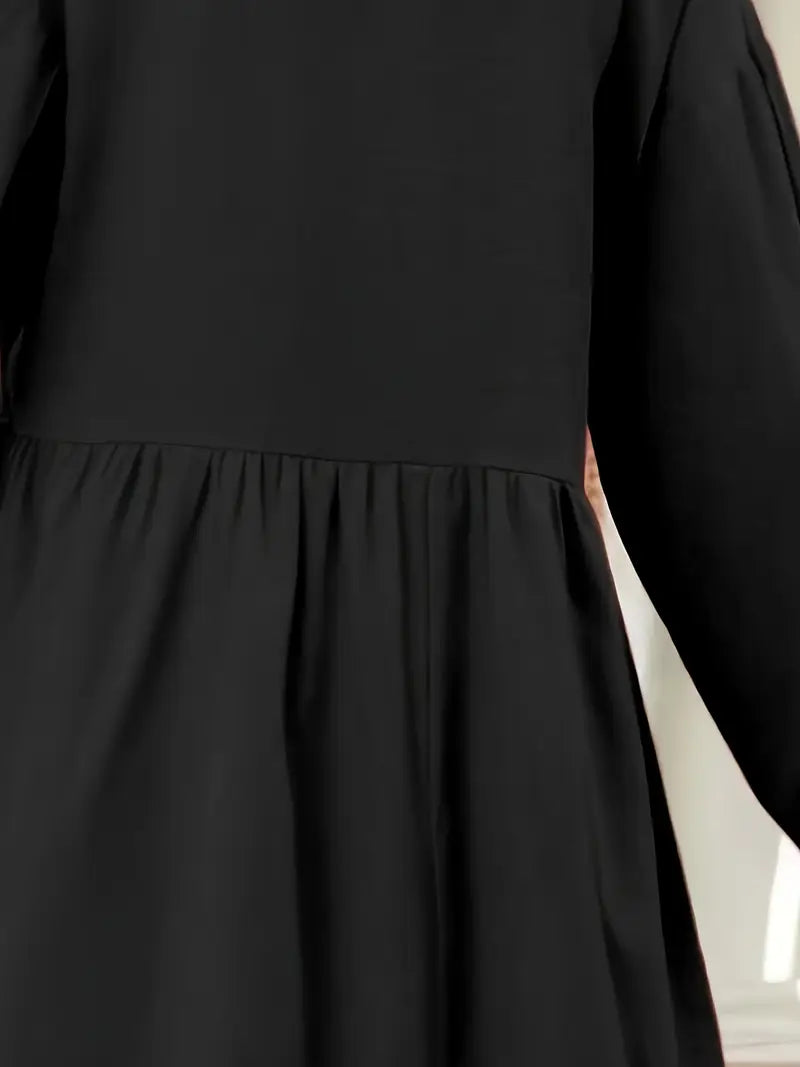 Elegant Maxi Dress for Women – Long Sleeve Flowy Formal & Casual Gown | Modest Abaya Dress, Sophisticated All-Season Fashion