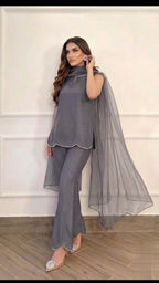 Elegant Two Piece Outfit With Matching Dupatta
