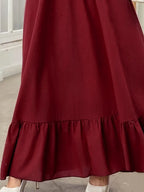 Elegant Maxi Dress for Women – Long Sleeve Flowy Formal & Casual Gown | Modest Abaya Dress, Sophisticated All-Season Fashion