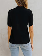 Elegant Summer Fashion Top, Sophisticated Office And Casual Wear, Lightweight Comfortable Blouse