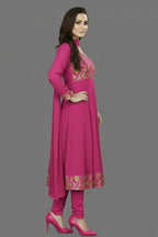 Premium Anarkali Dress Set – Women’s Churidar Suit With Chiffon Dupatta In Multiple Shades Party Wear & Festive Outfit.