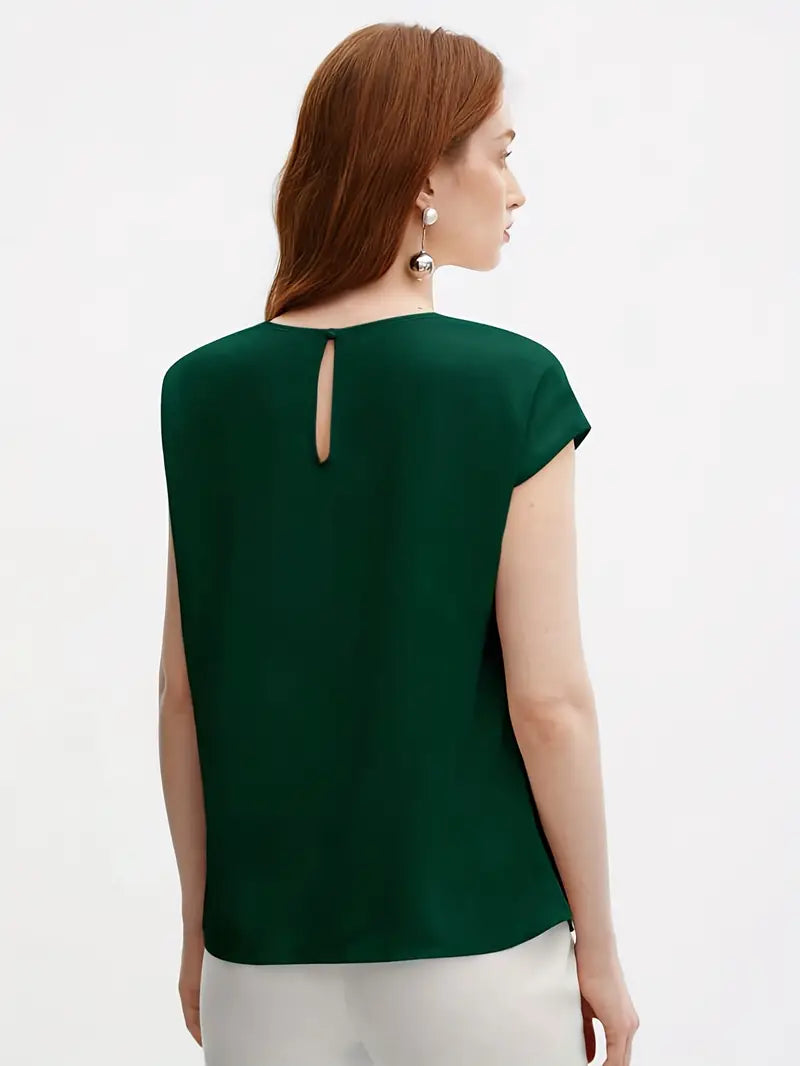 Women’s Clothing – Stylish Shirt For Office Wear, Sophisticated Design, Versatile Women’s Top