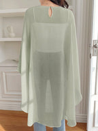 Niswa Style Women's Asymmetric Chiffon Blouse - Lightweight Spring Summer Pullover Shirt