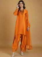 Elegant Three Piece Farshi Shalwar Suit For Women –  Latest Design Eastern Formal Wear