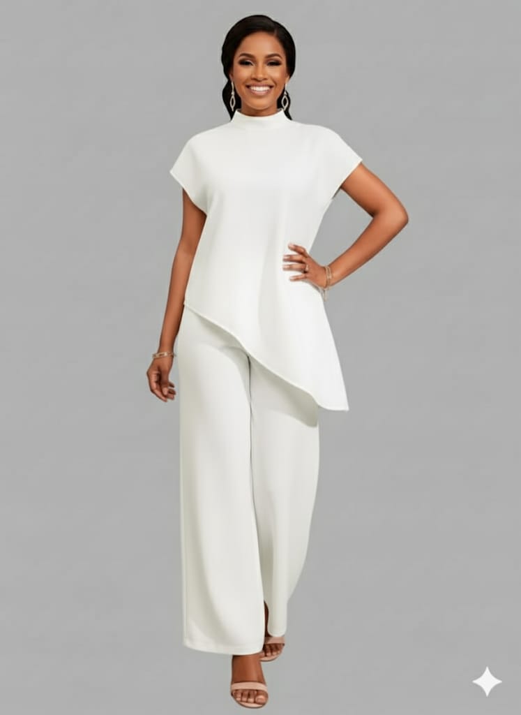 Women’s 2-Piece Long Sleeve T-Shirt & Joggers Set – Elegant Loungewear Minimalist Casual Outfit Coordinated Tracksuit For Fashion-Conscious Women