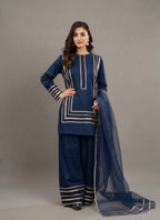 Elegant Ethnic Wear Maroon Gota Patti Suit