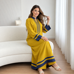 Neon Green Contemporary Long Dress