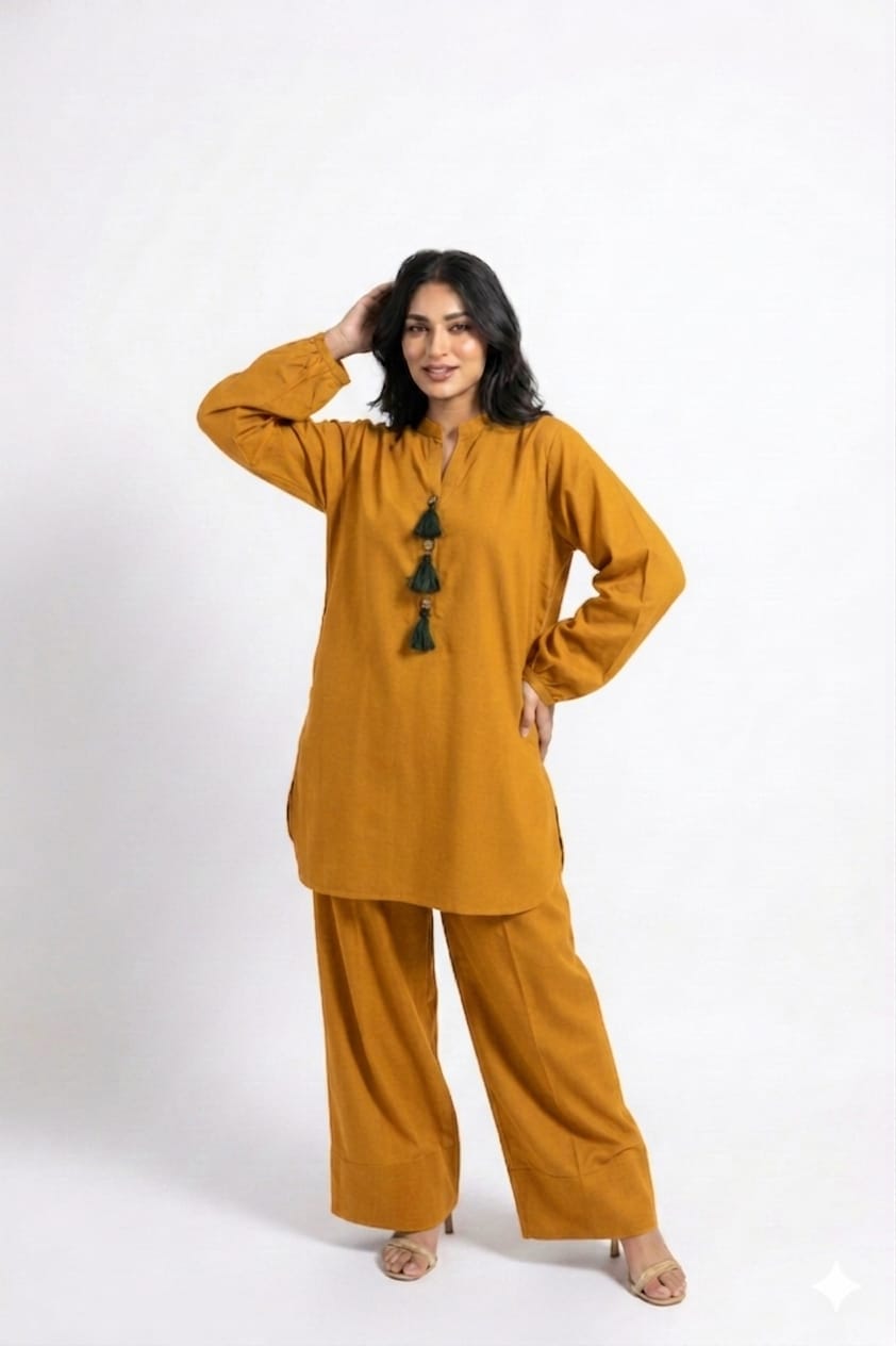 Elegant Farshi Salwar Suit Loose Fit Kurta with Wide Paincha Cotton Bottom