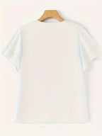 Elegant Lightweight Blouse – Double Layer Ruffle Sleeve Top, Round Neck Loose Fit Casual And Commute Wear