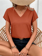 Casual V-Neck Sleeveless Top, Regular Fit, All Season Versatile Blouse For Casual & Everyday Wear