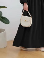 Elegant Long Sleeve Kaftan Dress, Modest Fashion Loose Fit With Button-Front Design, Smooth Fabric, Perfect For Casual & Formal Wear