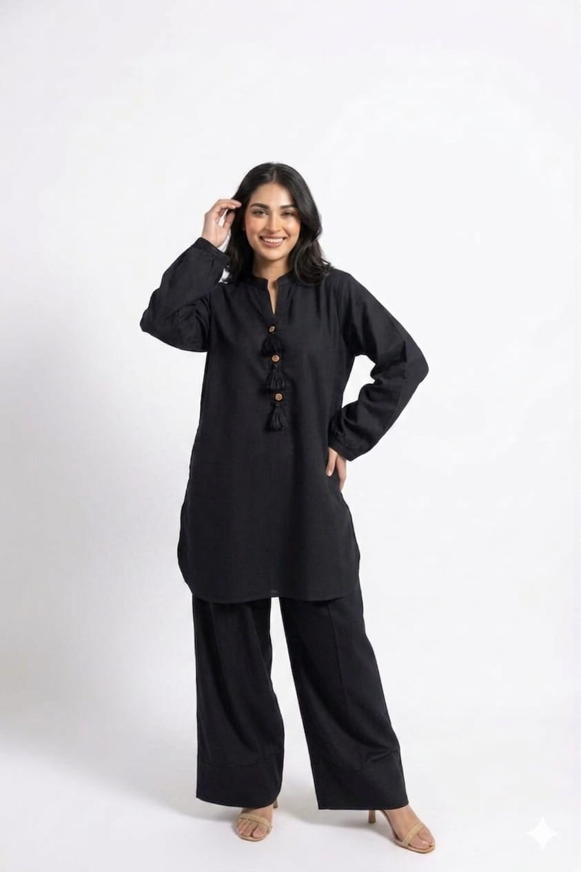 Elegant Farshi Salwar Suit Loose Fit Kurta with Wide Paincha Cotton Bottom