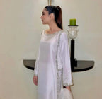 Evening Elegance Black Armani Silk Three Piece Stitched Dress